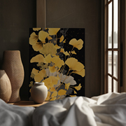 jellypaint原创《有杏》植物花卉，客厅装饰画高级感艺术背景墙画