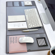 超大号多功能鼠标垫简约复古办公室桌垫学生备忘写字垫电脑键盘垫