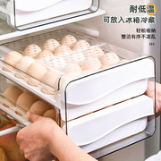 冰箱装鸡蛋收纳盒子抽屉式保鲜饺子，盒子格厨房，蛋架子蛋托塑料托盘