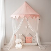 儿童帐篷公主游戏屋儿童房壁挂婴儿蚊帐床头装饰床幔读书角礼物