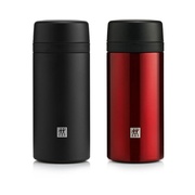 德国双立人不锈钢真空保温杯420ml金属红色黑色保温杯具水杯茶杯