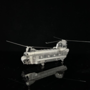 支奴干 重型直升机金属拼装模型3D立体DIY立体积木成人解压玩具