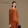 Marisfrolg玛丝菲尔2020年秋季宽松时尚气质套头印花卫衣上衣