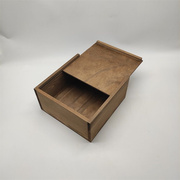 速发木盒复古色收纳木，盒透明木盒收纳盒，木质收纳盒做旧色木盒
