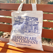 莎士比亚书店帆布袋单肩包手提包，学生拉链资料，袋装书大容量高级感