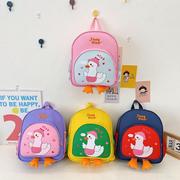 儿童包2021卡通可爱小鸭子双肩包洋气女童尼龙背包幼儿园书包