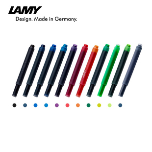 lamy凌美墨水芯非碳素，一次性墨囊钢笔，用便携式墨胆不堵笔德国5支装