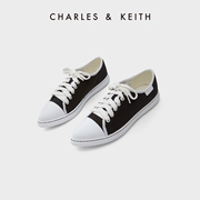 CHARLES&KEITH夏季女鞋CK1-70900331女士休闲系带尖头低跟单鞋