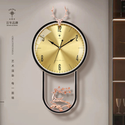 北极星钟表挂钟客厅家用时尚2023挂表现代简约挂墙轻奢时钟表