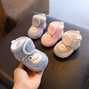 婴儿鞋秋冬季1岁加绒加厚保暖棉，鞋袜男女宝宝学步鞋不掉0-6—12月