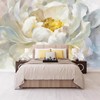 现代简约大气卧室床头壁画 美容院会所温馨大花轻奢壁纸墙布定制