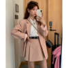 韩版西装套装2024春秋气质单排扣西服外套＋半身裙两件套