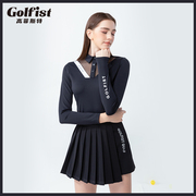 高尔夫女装春秋长袖T恤韩版弹力修身休闲户外运动网球上衣