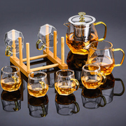 玻璃茶壶耐热耐高温茶具套装，家用简约煮茶壶，泡茶壶泡茶整套花茶壶
