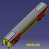 双层客车火车列车厢3D三维几何数模型内饰机车箱图纸CAD建模造型