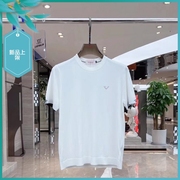 T24夏季男士温州欧版修身潮流刺绣简约透气针织圆领短袖T恤