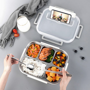 304不锈钢保温饭盒学生大容量上班族，方便携带非卡通陶瓷碗餐具