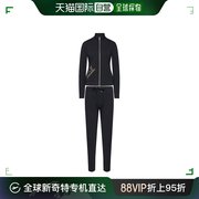 香港直邮armani阿玛尼女士运动套装，黑色棉质休闲舒适6htv67j31z