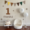 儿童宝宝100天百天30天120天满月纪念生日数字布置拍照道具气球