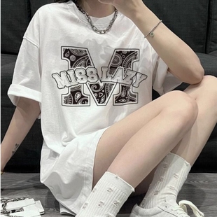 夏季ins风法式甜美可爱纯棉短袖t恤女学生韩版宽松半截袖上衣