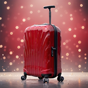 结婚行李箱贝壳结实耐用红色，拉杆箱女万向轮，复古婚嫁旅行箱子