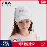 fila斐乐儿童时尚帽子，2024春季小童女童，休闲运动遮阳棒球帽潮