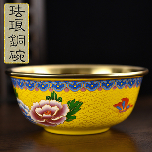 铜碗饭碗铜碗铜餐具碗家用食品级纯铜中式大号小纯紫铜纯黄铜碗