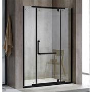 无框简易淋浴房五金配件全套 一字形卫生间玻璃隔断固定304不锈钢