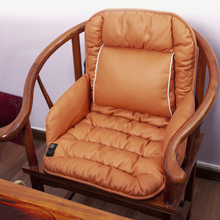 新中式红木沙发坐垫实木椅子餐椅，茶椅太师圈椅座垫靠背椅靠垫一体