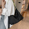 韩国工装托特帆布包女斜挎日系原宿大学生上课书包单肩布袋学院风