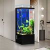 鱼缸家用客厅落地生态免换水靠墙鱼缸水族箱超白玻璃一键排水