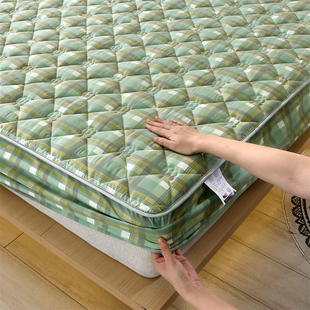 纯棉单件床笠1.21.351.5m1.8米2x2.2全棉，夹棉床罩1.9床垫套2.0m
