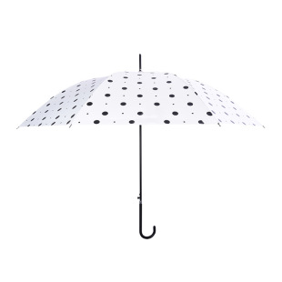 小清新大小圆点波点晴雨伞三折叠长柄黑胶防晒女神防紫外线太阳伞