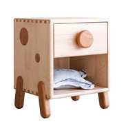蘑菇城堡全实木儿童床头柜可爱卧室床边收纳小柜子儿童房家具