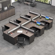挡板屏风隔断职员桌异型工位电脑桌简约现代财务办公家具桌椅组合