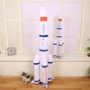 创意毛绒玩具航天发射器卫星公仔毛绒火箭模型布娃娃儿童节生日礼