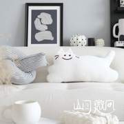猫腰包靠枕客厅白色ins抱枕靠猫咪原创_北欧枕风枕沙发抱靠垫灰色