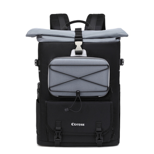 coress厚实专业数码单反相机包双肩(包双肩)摄影包，微单包稳定器包适用于佳能尼康索尼等手柄机大型机通用背包防水