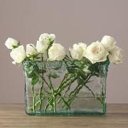 西班牙进口手工环保玻璃花瓶欧式摆件现代简约客厅餐桌大花瓶