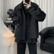 2022春季高级感小香风韩风chic外套，男春秋季设计感小众夹克男
