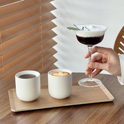 一豆三喝杯子创意咖啡杯套装网红咖啡厅陶瓷杯冷萃拿铁对杯托盘