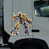 大货车变形金刚车门装饰贴纸侧门机器人贴画大黄蜂，车身改装车贴