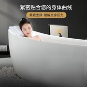 家用简易网红pvc浴缸防滑垫，洗澡垫浴盆内专用头枕靠枕泡澡靠垫子