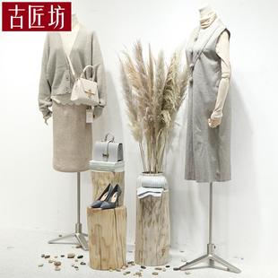 女模特模特展示架服装店模特架半身麻布人台假人婚纱橱窗陈列模特