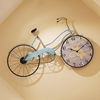 地中海挂钟北欧时尚钟表客厅创意静音欧式现代简约铁艺自行车时钟