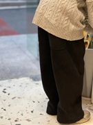 实体店货 波拉韩国女童男童中大童亲子装冬装加绒阔腿休闲运动裤