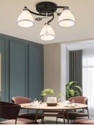 餐厅吸顶灯现代简约家用卧室饭厅吊灯小户型轻奢水晶灯具创意北欧
