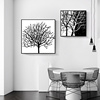 抽象黑白发财树装饰画现代简约楼梯间，挂画走廊过道卧室床头客厅画