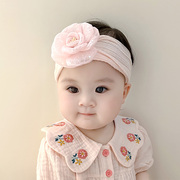 韩国时尚花朵婴儿发带宝宝发饰新生儿护囟门头饰女童生日百天头箍