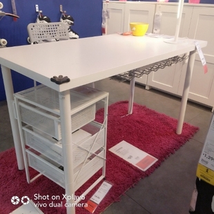 IKEA宜家书桌利蒙桌子阿迪斯学习桌子电脑桌办公桌现代简约化妆桌